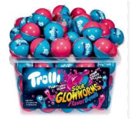 Цукерки жувальні Trolli Flavor Bomb Sour Gluhwurmchen 1кг 60 шт/6