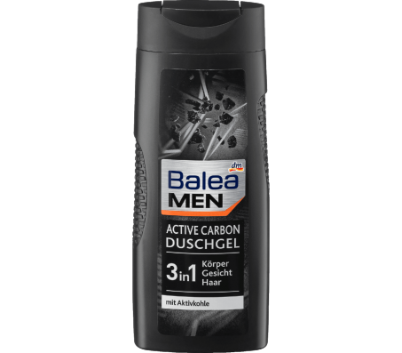 Шампунь і гель для душа Balea Active Carbon 3в1 для чоловіків 300 мл/16 - Купить в интернет магазине DF.ZP.UA