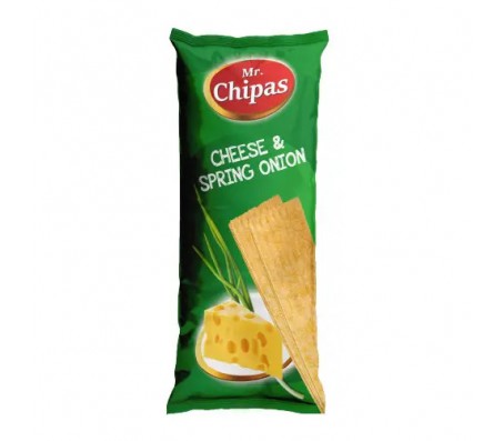 Чіпси Mr. Chipas Cheese and Spring Onion сир і зелена цибуля 75 г/20