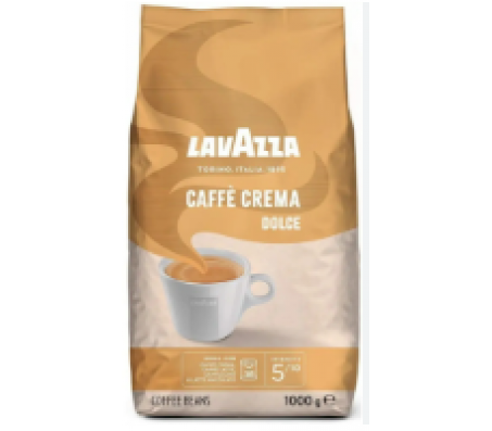 Кава в зернах Lavazza Dolce Caffe Crema 1 кг/6