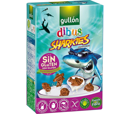 Печиво Gullon Dibus Sharkies без глютену 250 г/12 - Купить в интернет магазине DF.ZP.UA