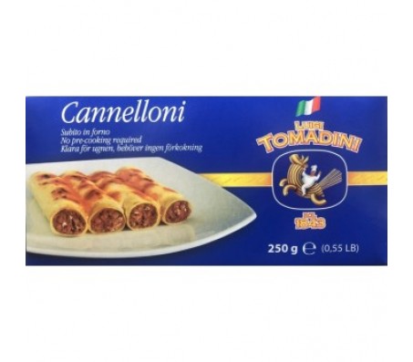 Макароны Luigi Tomadini Cannelloni Канелонні 250 г/12 - Купити в інтернет магазині DF.ZP.UA