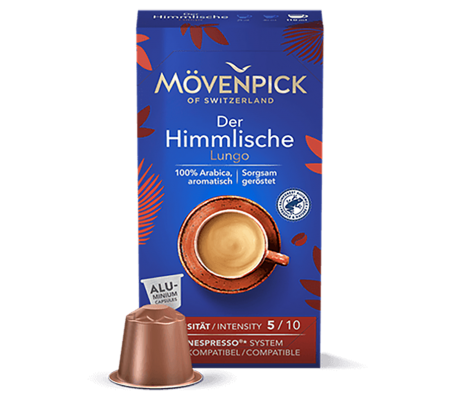 Кава мелена Movenpick Der Himmlische Lungo 10 капсул *5,7 г