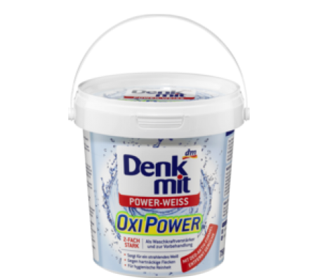 Плямовивідник для білого Denkmit Oxi Power відро 750 г/6 - Купить в интернет магазине DF.ZP.UA