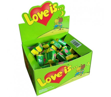 Жувальна гумка Love Is Яблоко лимон 1 шт 4.2 г - Купить в интернет магазине DF.ZP.UA