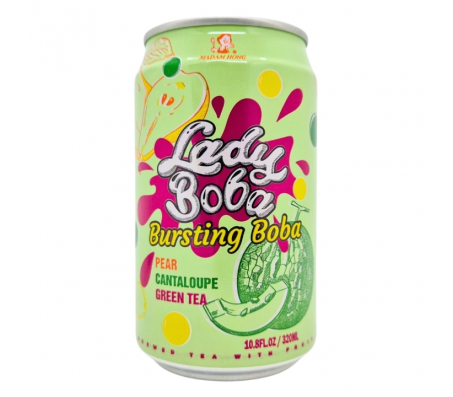 Напій Madam Hong Lady Boba Bubble tea Pear Melon Green tea 320 мл/24