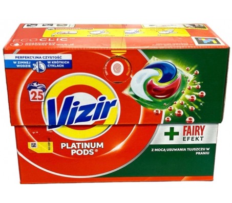 Капсули для прання Vizir Pods + Fairy Effect 25 шт 530 г/4