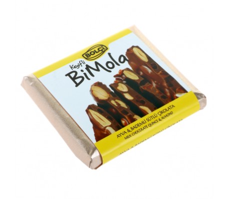 Шоколад Bolci молочний з мигдалем та айвою 70 г