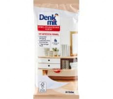 Серветки вологі Denkmit для меблів 24 шт/10