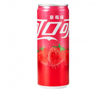 Напій газований Coca Cola Strawberry Полуниця 330 мл/24