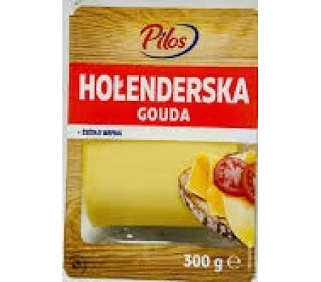 Сир твердий Pilos Gouda Holenderska нарізка 300 г