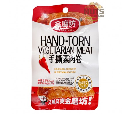 Снек Golden Mill з соєвого м'яса з гострим смаком 20 г