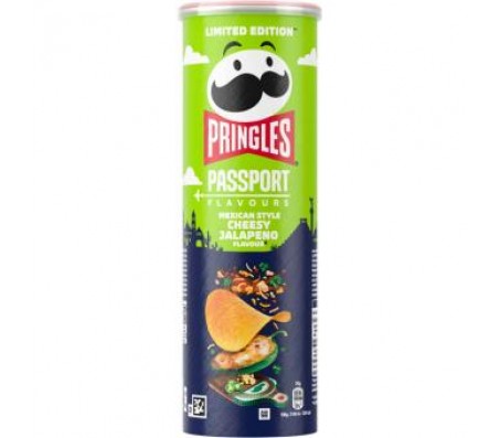 Чіпси Pringles Мексиканського сир та халапеньйо 165 г/19