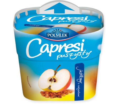 Сирна маса Capresi яблуко родзинки 150 г/12 - Купити в інтернет магазині DF.ZP.UA
