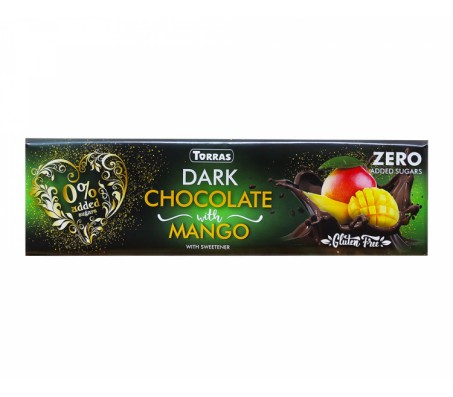 Шоколад Torras Zero чорний з манго без цукру 300 г/15 - Купити в інтернет магазині DF.ZP.UA