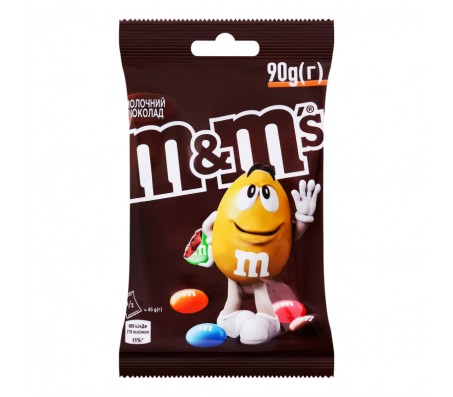 Драже M&Ms з молочним шоколадом 90 г/16