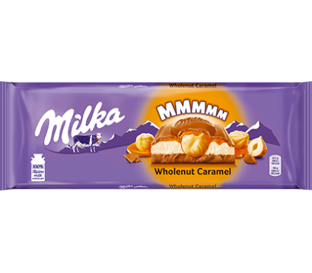 Шоколад молочний Milka Toffee Wholenut 300 г/12 - Купить в интернет магазине DF.ZP.UA