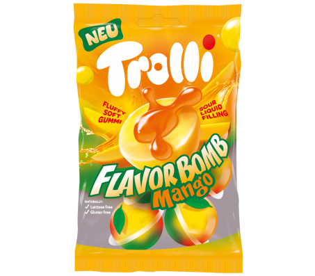 Цукерки жувальні Trolli Mango Манго 75 г/21