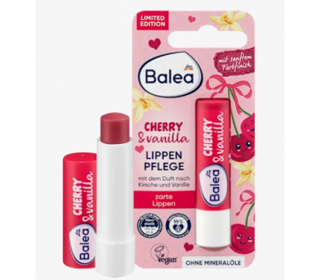 Бальзам для губ Balea Cherry & Vanilla Вишня та ваніль 4.8 г