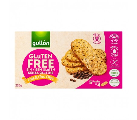 Печиво Gullon Desayuno Choc-chips без глютену вівсяне 220 г/8