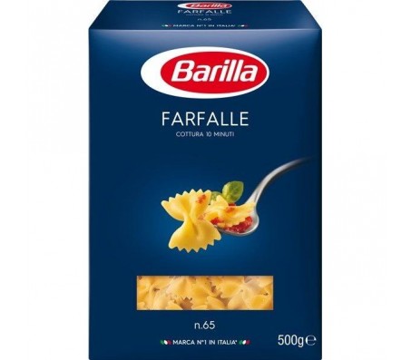 Макарони Barilla Farfalle №65 (бантики) 500 г/12 - Купити в інтернет магазині DF.ZP.UA