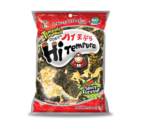 Чіпси хрусткі з норі Tao Kae Noi Tempura гострі 32 г