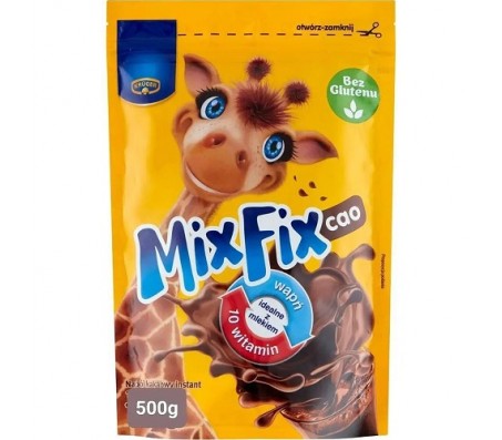 Розчинне какао Mix Fix з вітамінами та кальцієм Kruger 500 г/20 - Купить в интернет магазине DF.ZP.UA