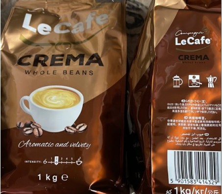 Кава в зернах Le Cafe Crema 1 кг/9