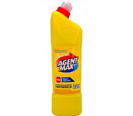 Засіб для чищення унітазу Agent Max антибактеріальний цитрус 1 л/9 - Купити в інтернет магазині DF.ZP.UA
