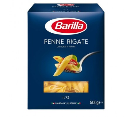 Макарони Barilla Penne rigate №73 (пера) 500 г/12 - Купити в інтернет магазині DF.ZP.UA