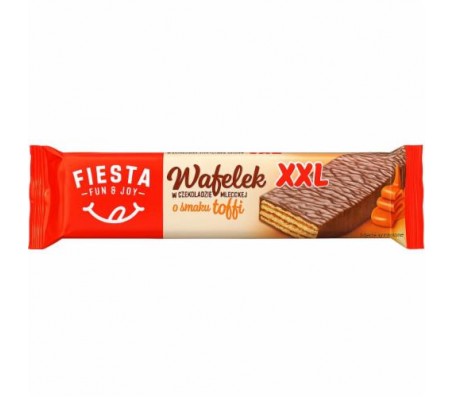 Вафлі Fiesta XXL Toffi з смаком карамелі  50 г/30