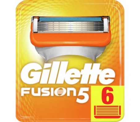Змінні касети для гоління Gillette Fusion 5 6 шт - Купити в інтернет магазині DF.ZP.UA