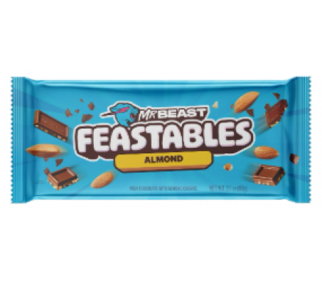 Шоколад Mr Beast Feastables молочний Almond з мигдалем 60 г/10
