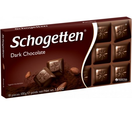 Шоколад Schogetten чорний 100 г - Купить в интернет магазине DF.ZP.UA