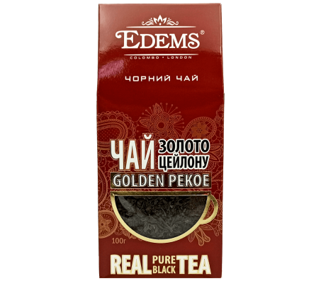 Чай чорний листовий Edems Золото цейлону 100 г - Купити в інтернет магазині DF.ZP.UA