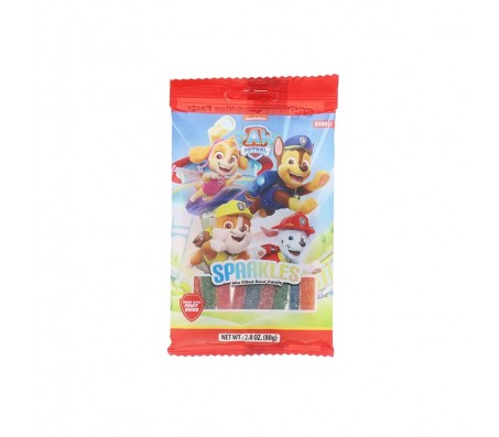 Цукерки жувальні Paw Patrol Sparkles Палички Кислі з фруктовим самаком 80 г/12