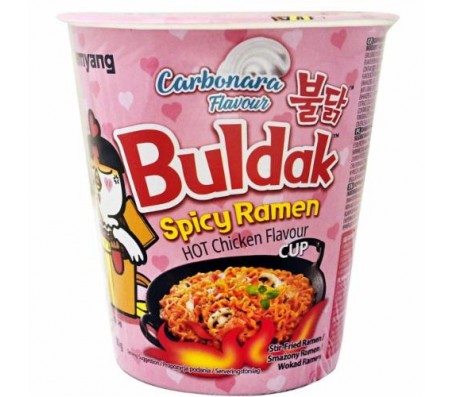 Локшина Buldak Ramen Гострий Карбонара у склянці 80 г
