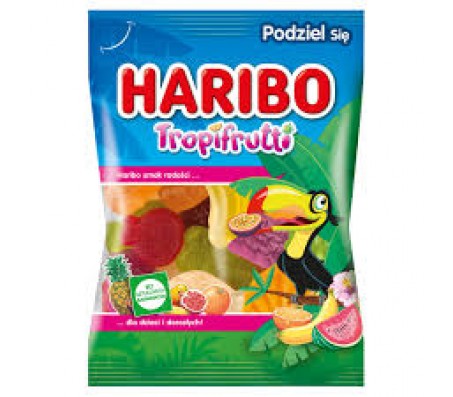 Цукерки жувальні Haribo TropiFrutti Тропічні фрукти 175 г/50