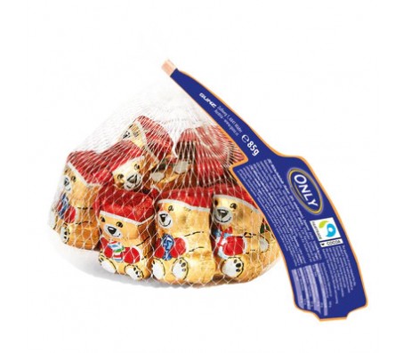 Цукерки шоколадні Only Ведведики (в сітці) 80 г/24
