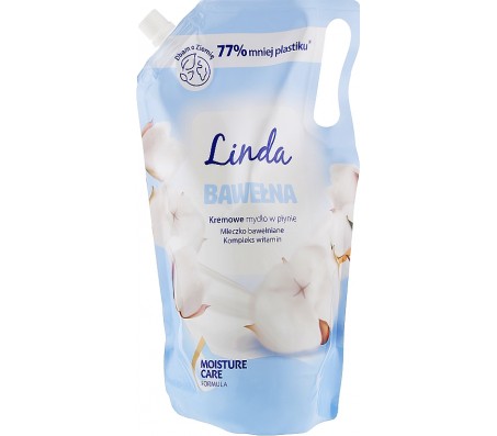 Рідке мило Linda екстракт бавовни дой-пак 1 л - Купить в интернет магазине DF.ZP.UA