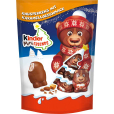 Цукерки шоколадні Kinder Mini Friends Caramel Новорічні 122 г/26
