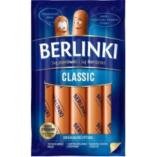 Сосиски свинячі Berlinki Classic 1 кг