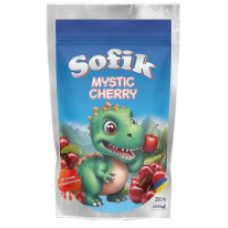 Напій соковий безалкогольний негазований Sofik Mystic cherry  зі смаком вишні 200 мл/10