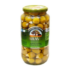 Оливки Bravo фаршировані мигдалем 1000 г/6