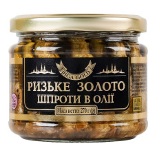 Шпроти Ризьке золото в оливковій олії 270 г