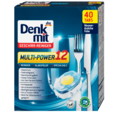 Таблетки для посудомийних машин Denkmit 12в1 Multi Power 40 шт