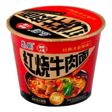 Локшина Simeite зі смаком тушкованої яловичини Гостра 105 г/12