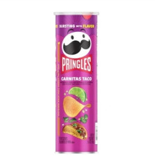 Чіпси Pringles Carnitas Taco м’ясний смак з лаймом і зеленню 158 г/14