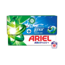 Капсули для прання Ariel Ленор фреш 19 шт