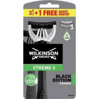 Одноразові станки Wilkinson Sword Xtreme 3 Black Edition 3+1 шт